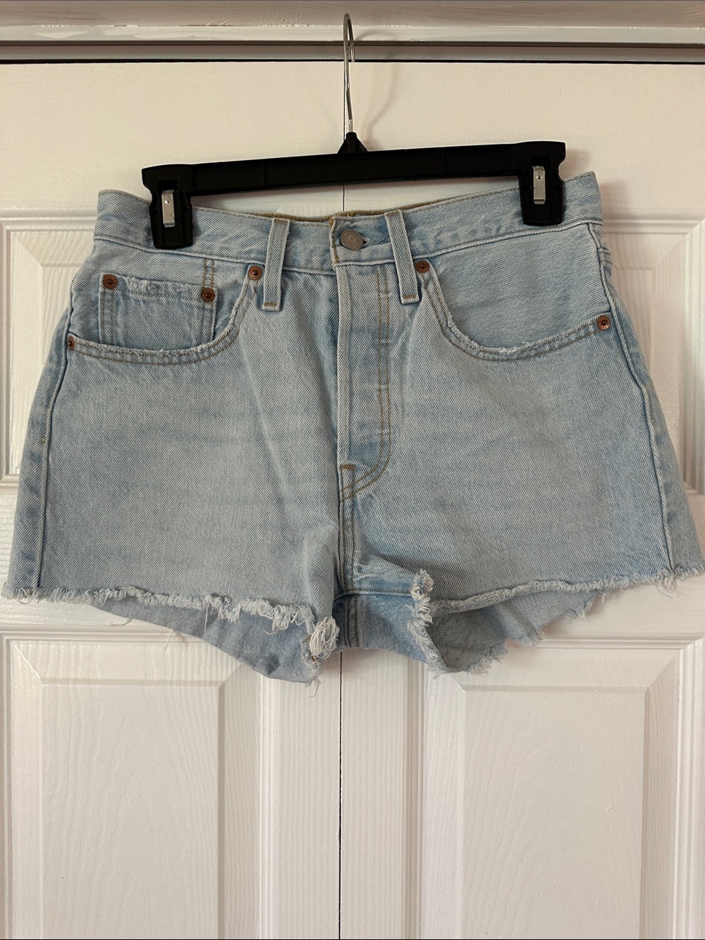 Levi’s 501Light Blue Denim Cutoff Shorts - Casual High-Rise Summer Staple
